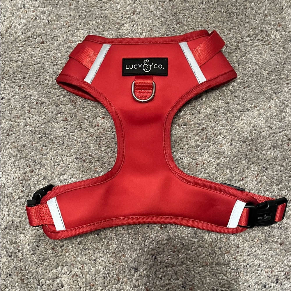 Lucy & Co. Red Dog Harness - Size Large (Bought for a sheltie and never used)